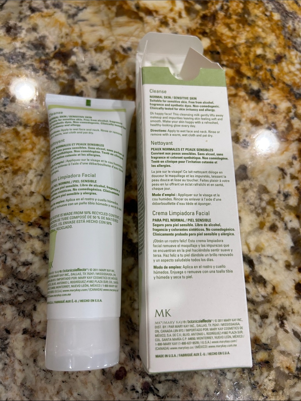 Mary Kay Botanical Effects Cleanse 2 Normal Skin Cream Cleanser New - Picture 2 of 2